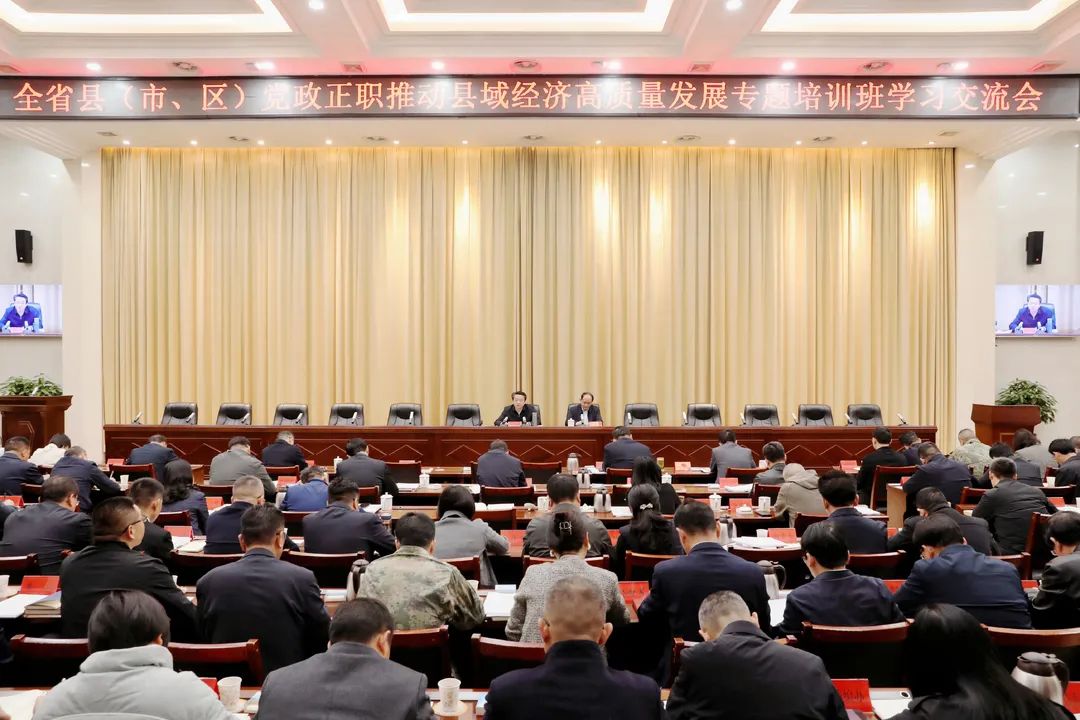 實(shí)干擔(dān)當(dāng) 迎頭追趕——桃源縣召開(kāi)參加全省縣（市、區(qū)）黨政正職推動(dòng)縣域經(jīng)濟(jì)高質(zhì)量發(fā)展專(zhuān)題培訓(xùn)班學(xué)習(xí)交流會(huì)